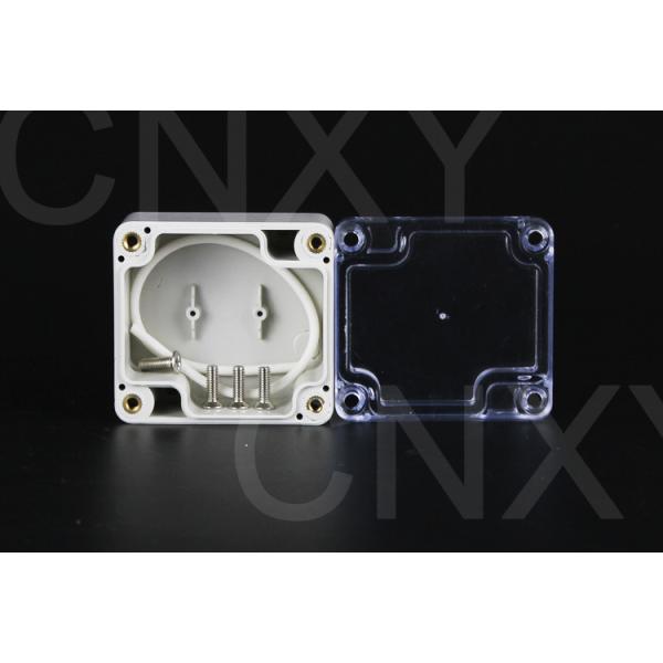 Screw locking IP65 clear lid plastic junction box 64*58*35mm electrical box