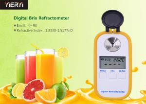 China Hand Held Pocket Digital Refractometer With Yellow LED Light Source on sale