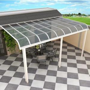 China Polycarbonate Roof Aluminum Sun Shade Canopy Patio 500mm Waterproof Awnings For Decks on sale