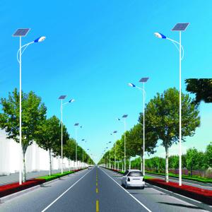 Quality Mild Steel Solar LED Street Light Lamp Post Galvanised Light Pole for sale