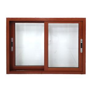 Quality 1.5mm Thickness Aluminium Sliding Windows High Security Impact Glass Casement Window for sale