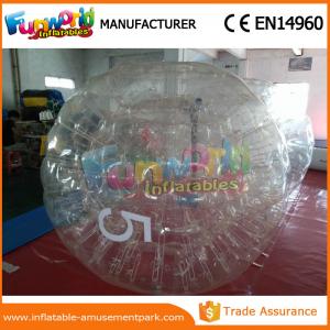 China Clear Color Inflatable Rolling Ball Water Roller / Water Walking Ball With Air Pump on sale