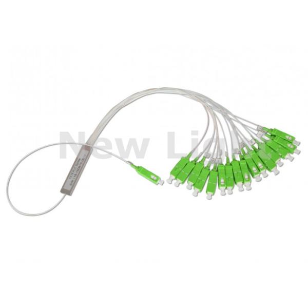 1x16 ABS Black Box Fiber Optic Splitter with 3.0mm Input Cable for FTTX and FTTH Applications