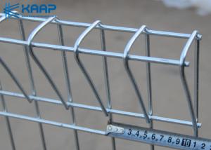 China BRC Welded Mesh Fencing , Galvanized Welded Wire Mesh Panels Roll Top Design on sale
