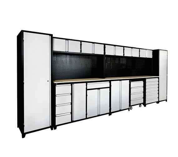 Buy Powder Coating Finish Garage Cabinet with Tools Storage Workbench Tool Cart Tool Trolley at wholesale prices