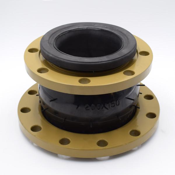 Concentric Rubber Flexible Joint , Pipe Rubber Bellows Expansion Joint Simple Structure