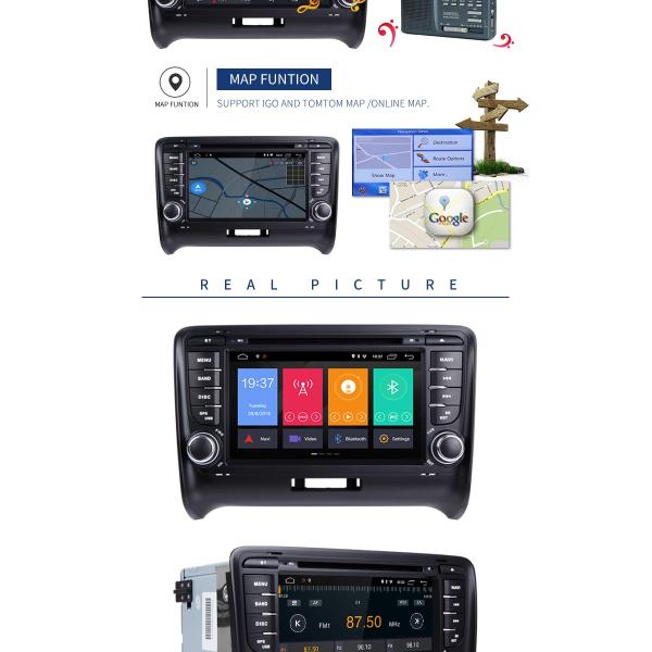 Android 8.1system Audi Dvd Player , Ublox 6 Android Car Dvd Player Gps Navigation