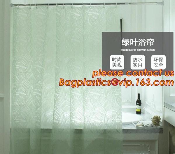 Stripe Hotel White Polyester Jacquard Shower Curtain,180x180cm maple leaf PEVA theme bathroom accessories shower curtain