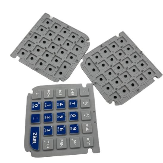 Numerical Keyboard Keys, Conductive Carbon Particles, High-Quality Customized Silicone Rubber Keys