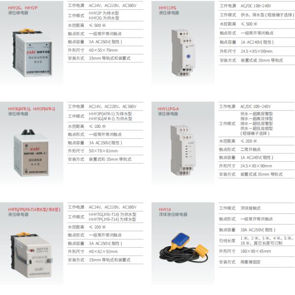 50Hz 380V Level Relay System Liquid Level Control Cabinet Accessories