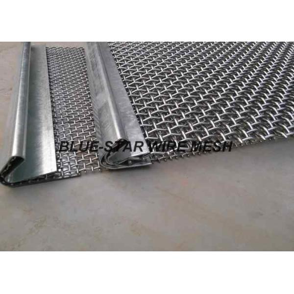 Heavy Duty Crimped Mining Screen Mesh Sheet For Vibrating Machine With Hook /