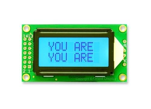 Buy 8 X 2 Grey Mode STN LCD Display 6'Clock Viewing Angle S6A0069 Controller ISO Standard at wholesale prices