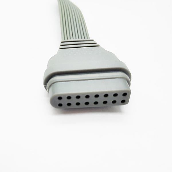 Edan SE-2003&SE-2012 Grey 5 7 10 Leads IEC/AHA Snap/Clip Holter ECG Wires With Snap