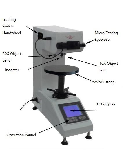 Buy Optical Vickers Micro Digital Hardness Tester High Internal Memory Capability at wholesale prices