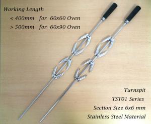 Quality Freestanding Oven Fork Spits TST01-1 Square Section Bar Style With Food Grade Material for sale