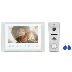 Quality 10 inch touch buttons video door phone with RFID access video intercom for home security for sale