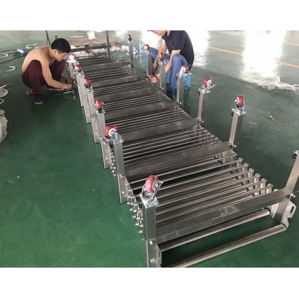 Adjustable Height Flexible Roller Conveyor with Stainless Steel Material
