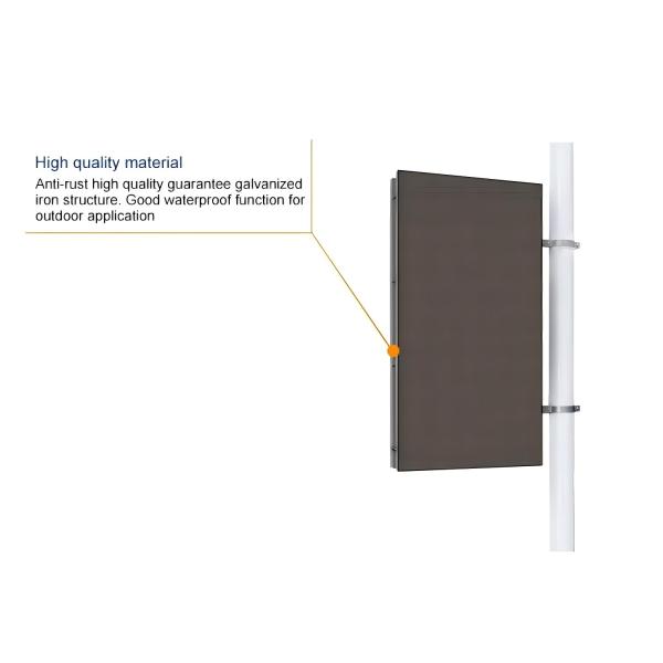 P4 SMD1921 led display WIFI 3G 4G led street light pole screen customized size street lamp pole mounted outdoor advertising LED digital display
