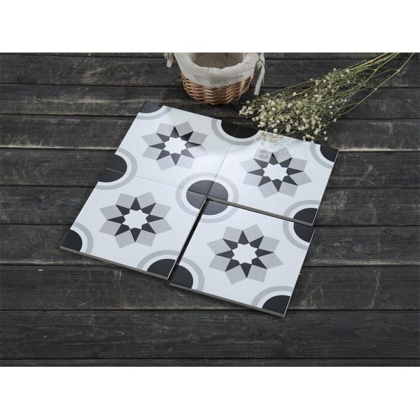 Gray 20x20cm Ceramic Rustic Tile for Hotel Bathroom Floor