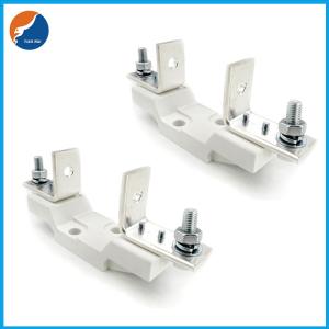 China Low Voltage Square Ceramic Blade Fuses Base Fuse Holder For NH00 NT00 Fuse Link on sale