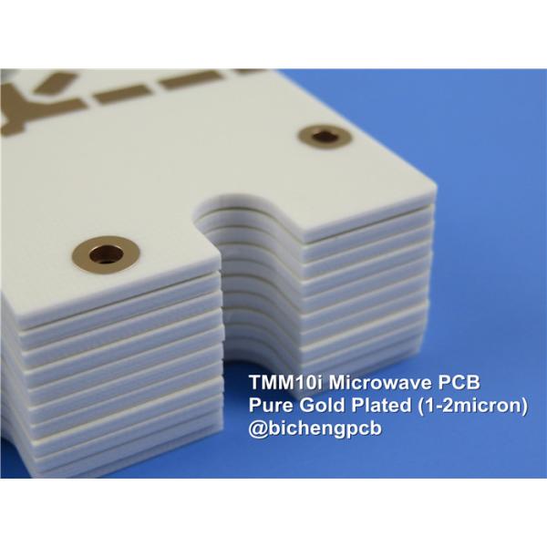 Rogers TMM10i Microwave Printed Circuit Board 75mil 1.905mm RF PCB With Pure Gold Plated.