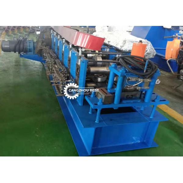 Roller Shutter Door Roll Forming Machine , Guide Rail Cold Forming Machine