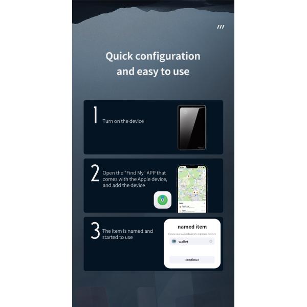 IP67 Waterproof Smart Magnet Wallet Tracker Card Finder For IPhone Cell Phone