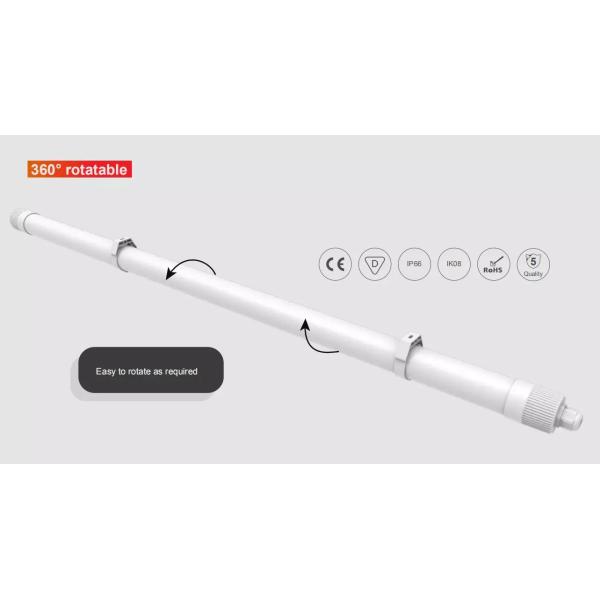 IK08 Flicker Free Linkable Triproof LED Linear Light For Garage