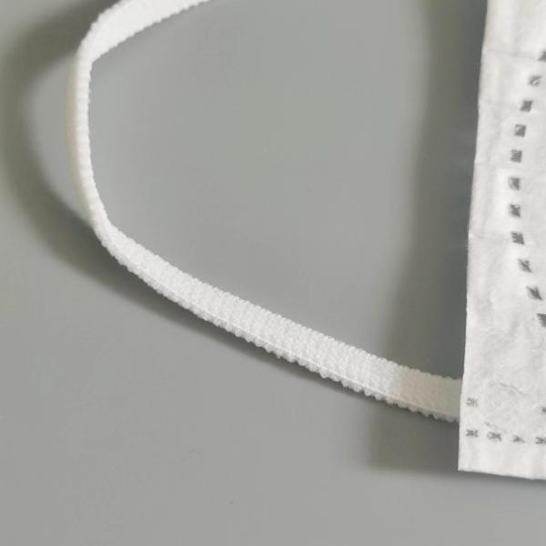 1/8" Very Soft Elastic Ear Loops White Wear Band For 3 Ply Kid Disposable Face Mask