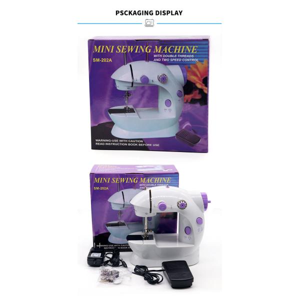 Easy to Operate Sewing Machine Mini Portable Household with Night Light and Foot Pedal