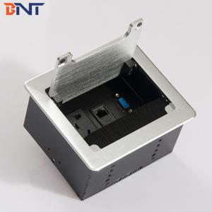 CE approved soft closed clamshell table socket box with rj45
