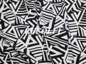 China Simple Stripe Design Print Women'S Activewear Fabric Eco Friendly Nylon Material on sale
