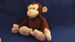 Lovable Brown Soft Velboa Customized Plush Toy Monkey for Children with PP