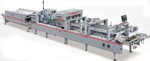 Automatic Folder Gluer for 4 corner / 6 corner box with Crash bottom and Pre folding width 880mm