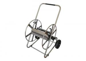 1 x 30m Metal Hose Reel Cart , Stainless Steel Garden Hose Reel Cart