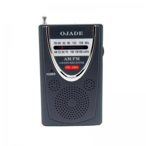 China Built In Speaker AM FM Radio Receiver 108MHZ 50 DB Portable Radio Mini Pocket on sale