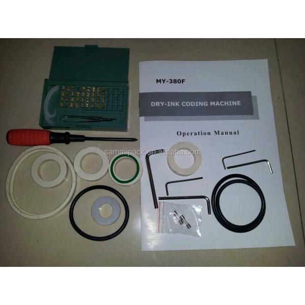 Automatic Solid Ink Coding Machine MY-380 Batch/Date/Expiry Number Printer for Paper, Film Packaging & Labels with Hot Ink Rolls