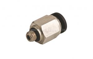 China Miniature Brass Pneumatic Tube Fittings Straight / Branch Tee Type on sale