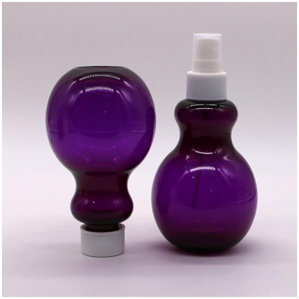 225ml PET Customized Color Pear Shaped Spray Bottle for Cosmetic Packaging Solution