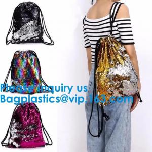 China Sequin Drawstring Backpack Christmas Gift Party Bag, Organza Pouch, Satin Pouch Silk Pouch, Suede Pouch on sale