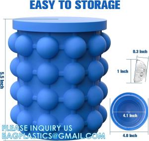 China Silicone Ice Cube Molds With Removable Lids Reusable And BPA Free For Whiskey, Cocktail, Stackable Flexible Safe Ice on sale
