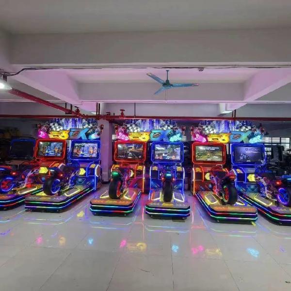 Coin Op Super Dx Motion Motorcycle Racing Arcade Machine Dynamic Simulation