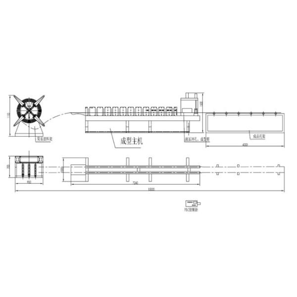 Pre Painted Color Ceiling Roll Forming Machine With Punching Tooling