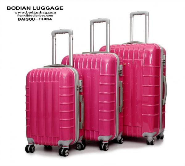 Buy 20'' 24'' 28'' 3-piece set ABS+PC film hard shell trolley luggage suitcase Baigou factory at wholesale prices