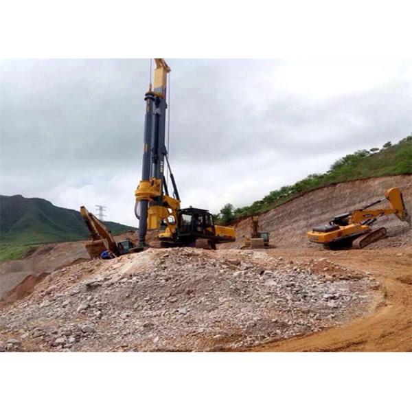 Full Hydraulic Rotary Drilling Rig High Efficiency Angular 90 KN.M Mobile 3500mm