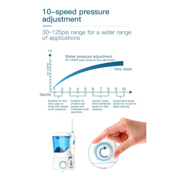 600ml Teeth Whitening Dental Care Oral Irrigator Combo Electric Toothbrush IPX4