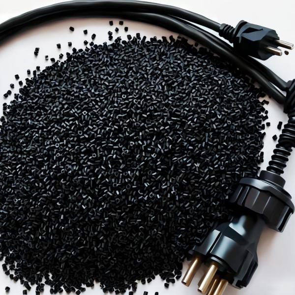 ROHS Black PVC Compound Granules For Cable Jacket Extrusion Molding