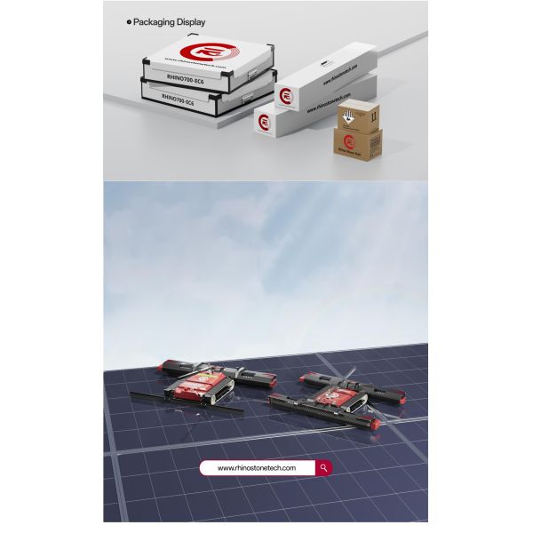 Solar Powered Cleaning Robot Solar Cleaning Robot Remote Control Automatic Cleaning System for Solar Panels