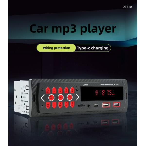 Creatall Cross-Border Exclusive Multi-Function Universal Car MP3 Player 1-Year for Bluetooth U Disk Card Lossless Music USB