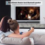 Powerful Rechargeable Bluetooth Soundbar Speaker With 3.5mm AUX Input